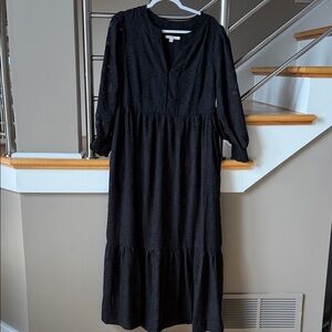 Chico's Black Tiered Maxi Dress brand new with tag